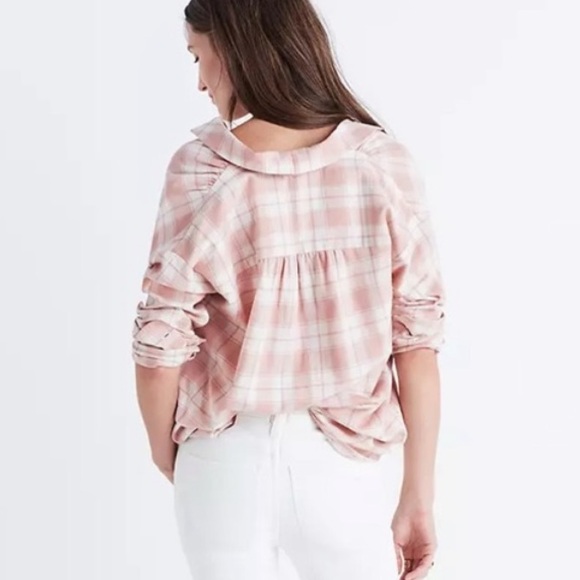 Madewell Central Long Sleeve Button Down Shirt in Danville Plaid - L - Picture 2 of 12